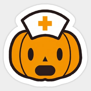 Halloween Nurse Jack-o'-Lantern Pumpkin Health Kawaii Cute Sticker